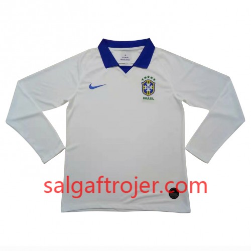 Brasilien Fodboldtrøjer Udebanesæt Copa América 2019 Langærmet Brasilien Fodboldtrøjer Udebanesæt Copa América 2019 Langærmet